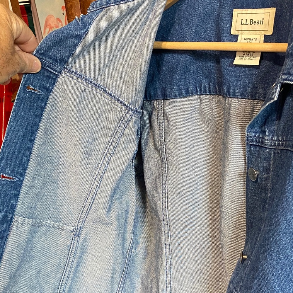 L.L. Bean Blue Jean Jacket - Picture 6 of 7